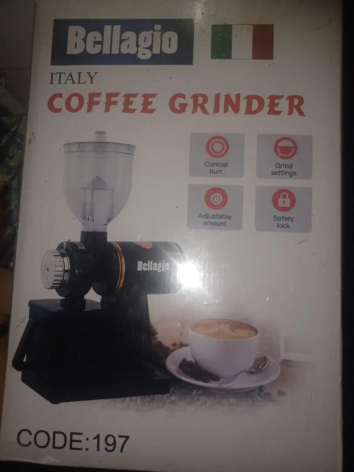 آسیاب قهوه Bellagio|سماور، چای‌ساز، قهوه‌ساز|کرمان, |دیوار