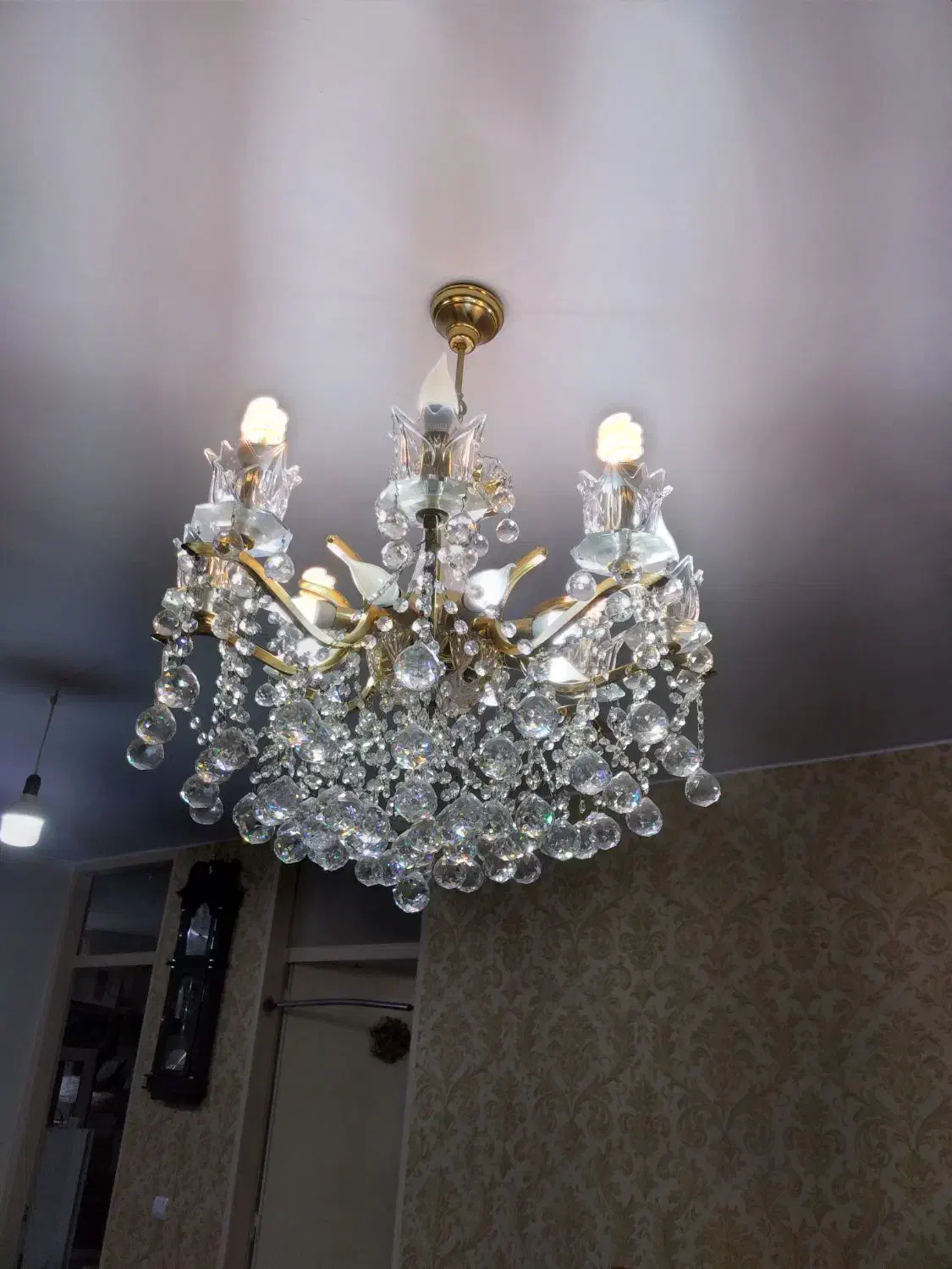 لوسترکریستال اتریش اصل برنز ۸شاخه|لوستر و چراغ آویز|تهران, سجاد|دیوار
