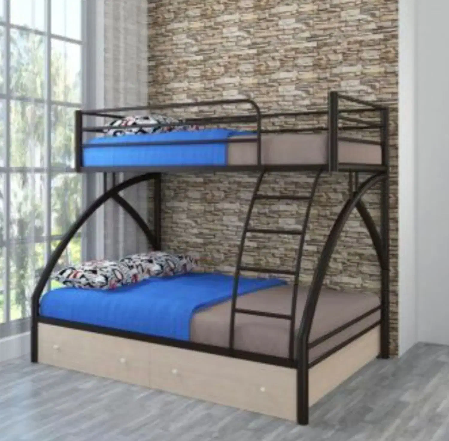 تخت خواب دو طبقه حاجی پور(تختخواب۲دونفره)علیمردانی|تخت و سرویس خواب|مشهد, حسین‌آباد|دیوار