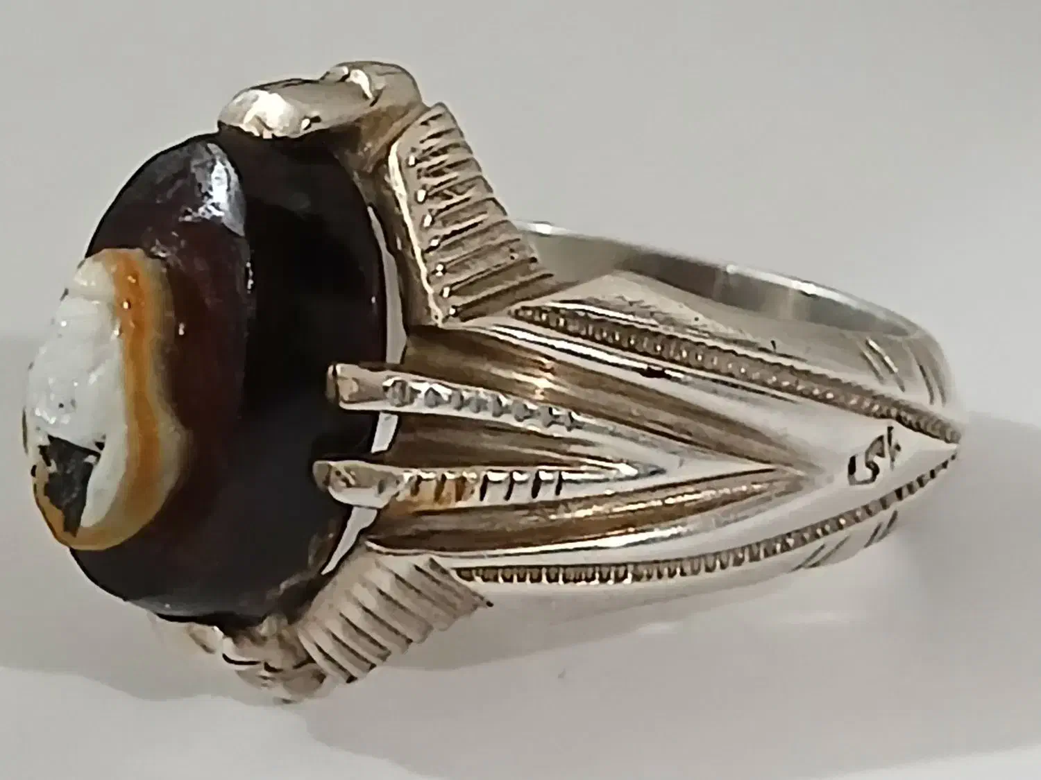 انگشتر کلکسیون شمایل بر عقیق سه پوست بسیار خاص|جواهرات|تهران, تهرانسر شرقی|دیوار