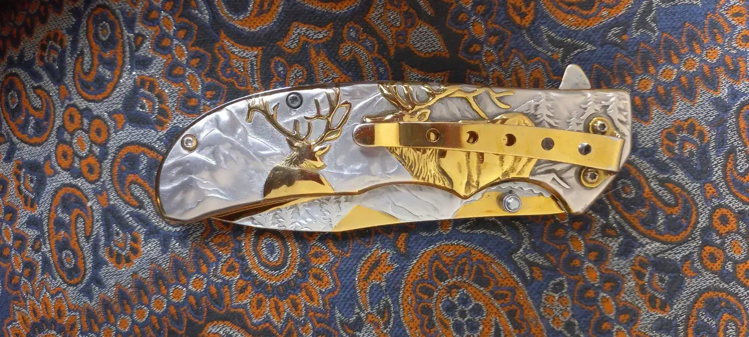 چاقو گوزنی|کلکسیون اشیاء عتیقه|رفسنجان, |دیوار