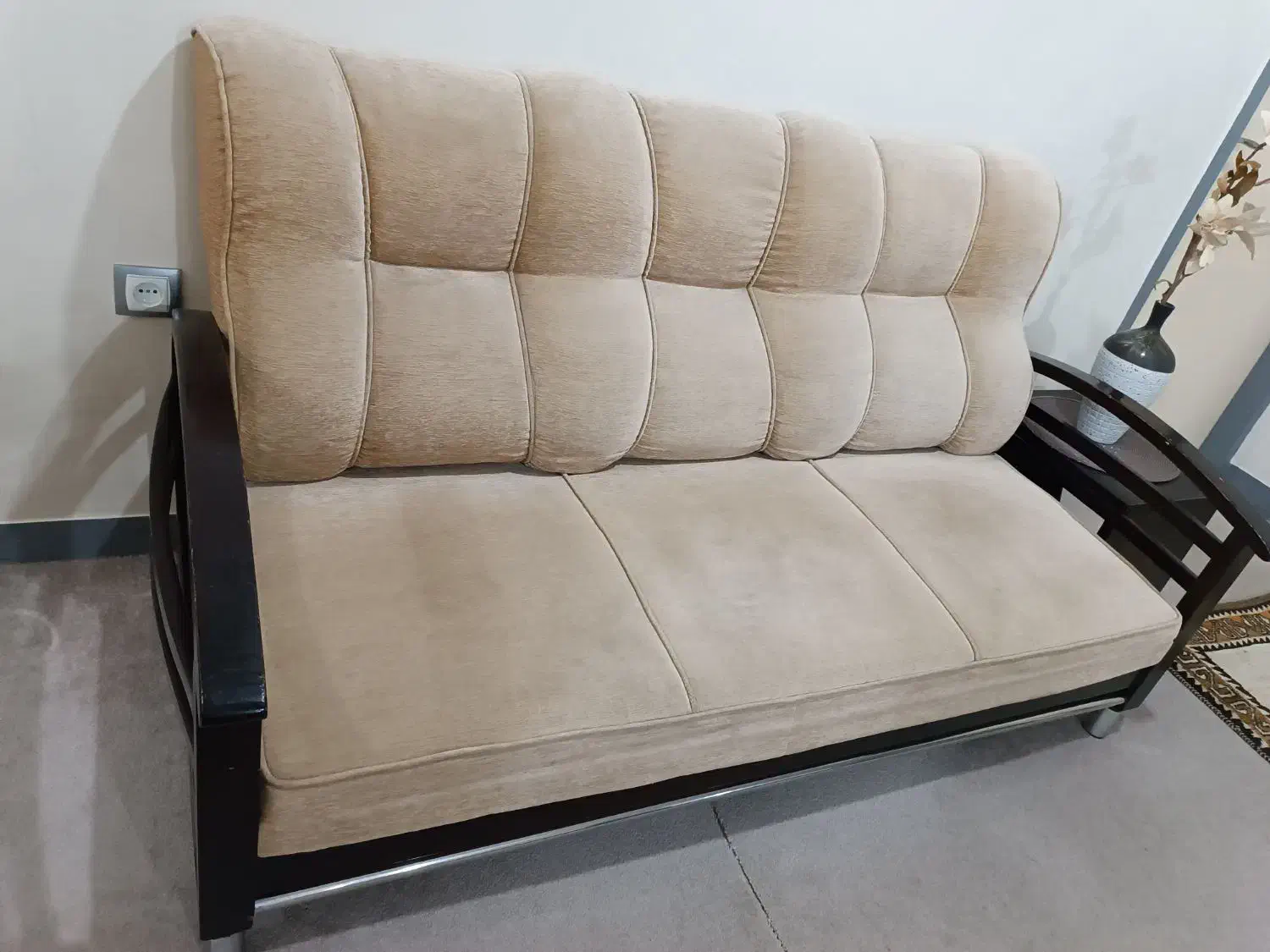 مبل چوبی 7 نفره|مبلمان خانگی و میز عسلی|دوگنبدان, |دیوار