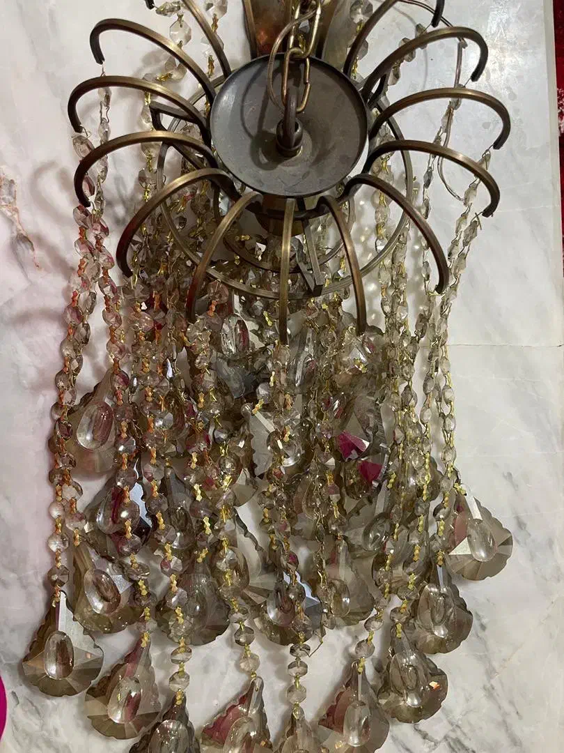 لوستر سقفی کریستالی|لوستر و چراغ آویز|قم, نیروگاه|دیوار