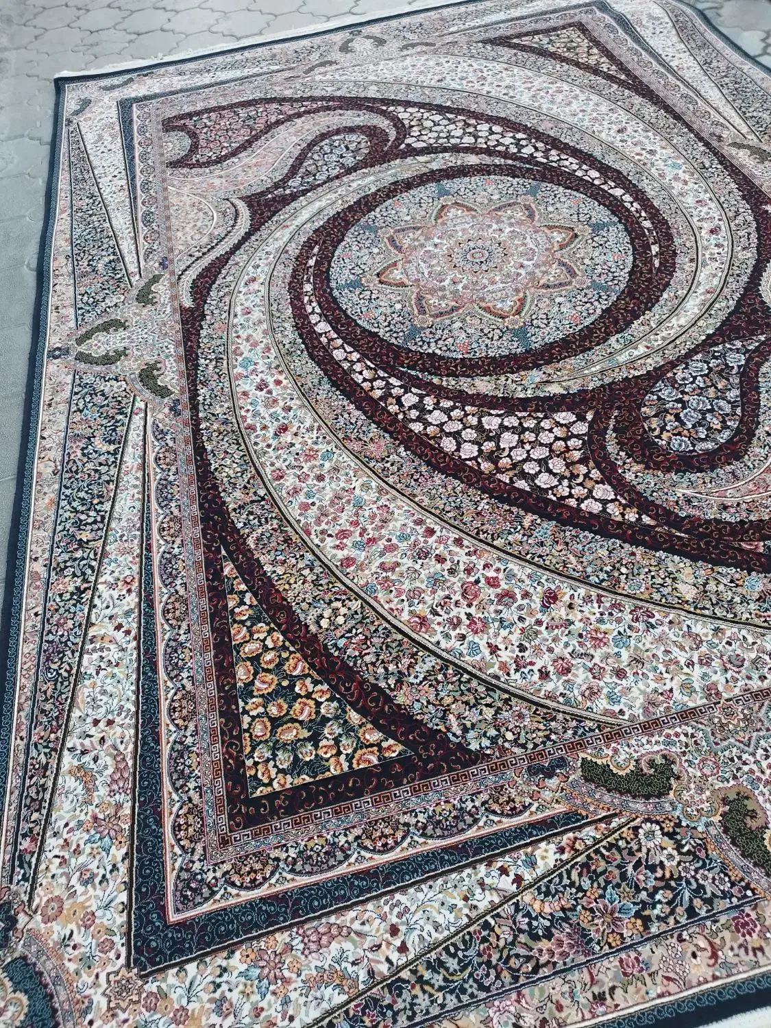 ۵تخته ۹ متری یکنقش در حد نو|فرش|میانه, |دیوار