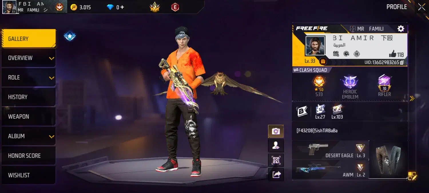 اکانت فری فایر|کنسول، بازی ویدئویی و آنلاین|بروجرد, |دیوار