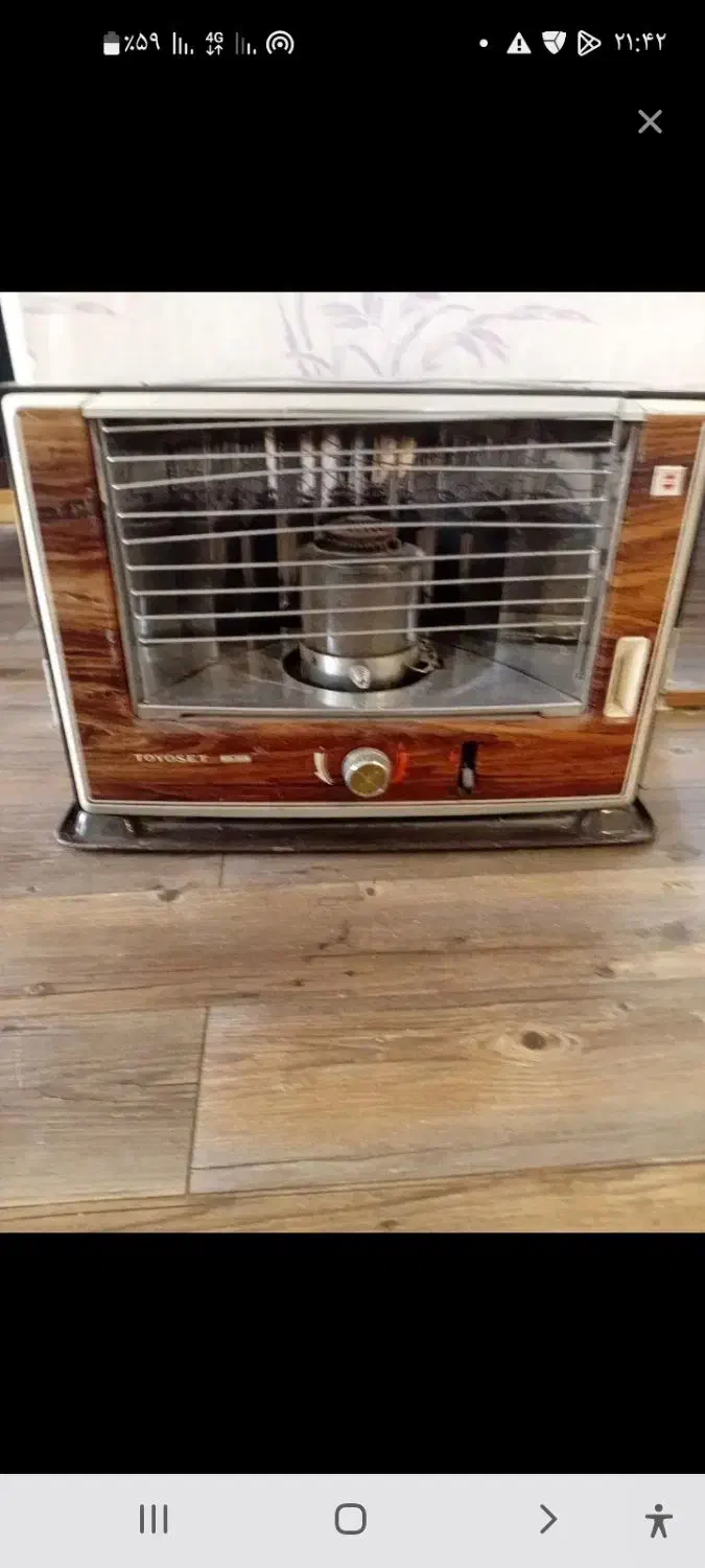 بخاری نفتی ژاپن تویوست|بخاری، هیتر، شومینه|هشتگرد, شهرک راه آهن|دیوار