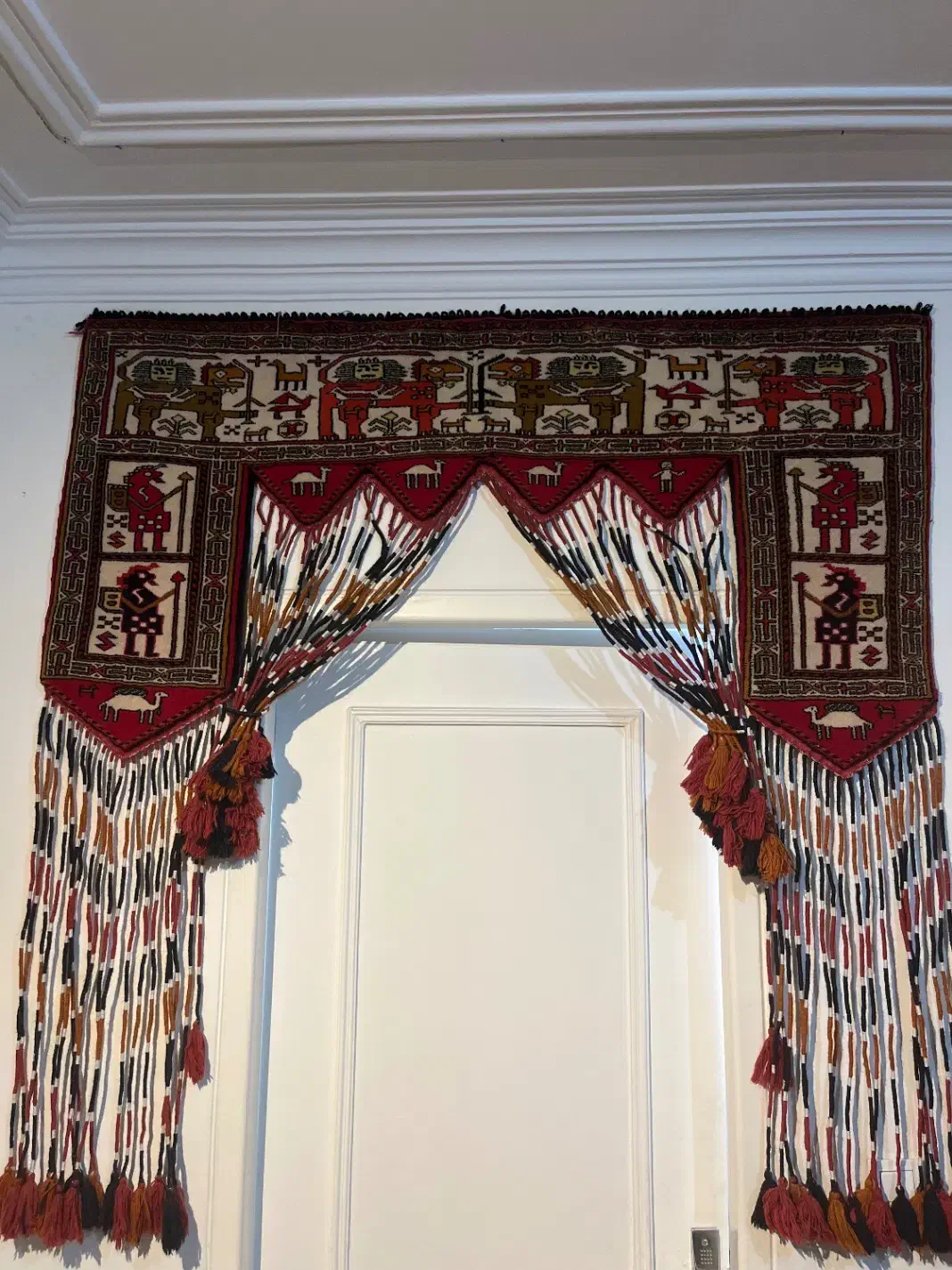 فرش آویزی دستبافت ریزبافت گنبد نو|فرش|تهران, شهرک غرب|دیوار