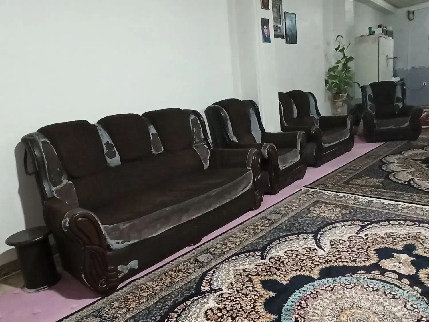 فروش مبل هفت نفره دست دوم|مبلمان خانگی و میز عسلی|ایلام, |دیوار