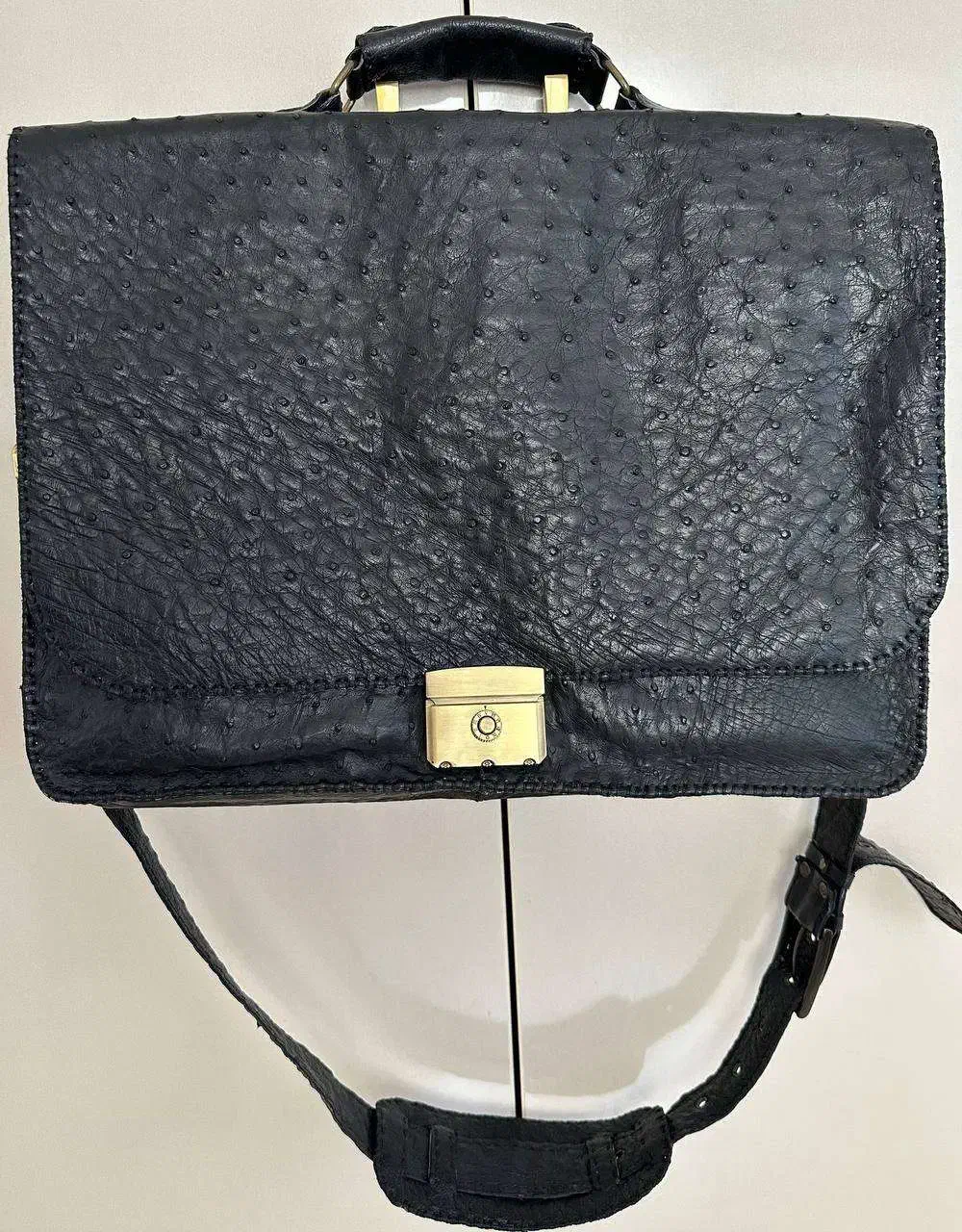 کیف کلاسیک اداری و کیف رودوشی با چرم شترمرغ|کیف، کفش، کمربند|اصفهان, بهارستان|دیوار