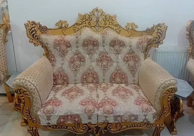 مبل سلطنتی ۹ نفره|مبلمان خانگی و میز عسلی|رباط‌کریم, رباط‌کریم|دیوار