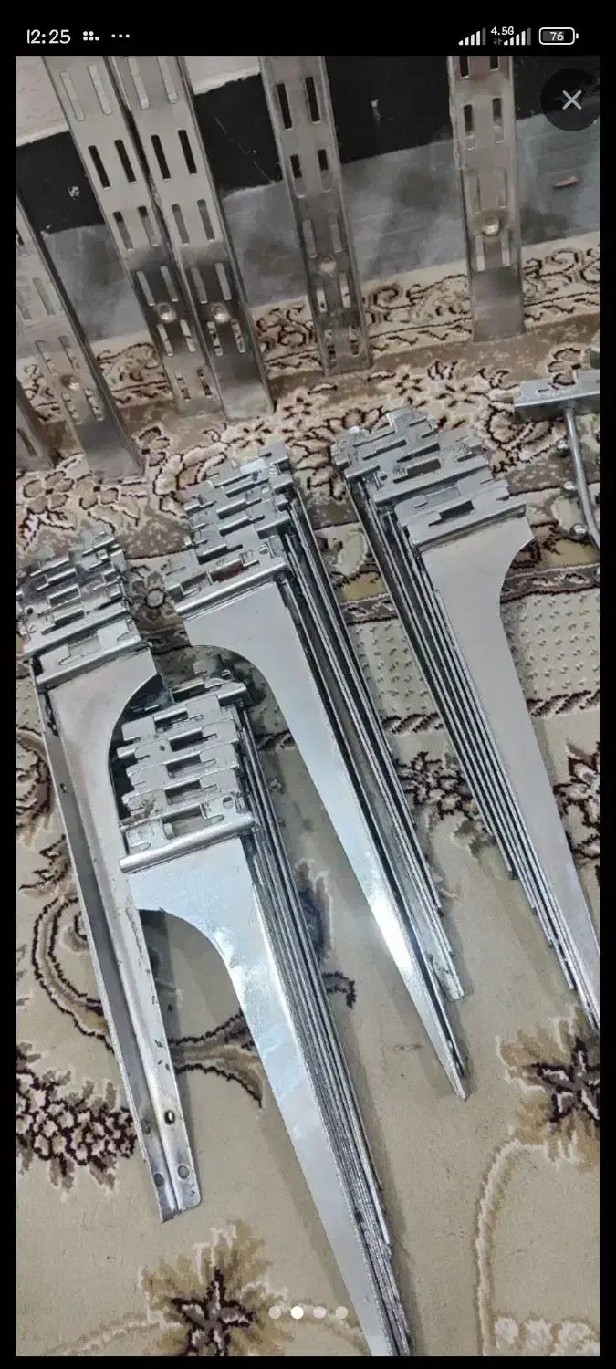 پایه دستک گونیا طبقه رگال ستون قفسه و ام دی افmdf|کتابخانه، شلف، قفسههای دیواری|رامهرمز, |دیوار