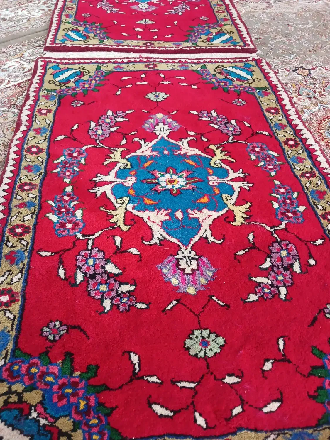 یک جفت زرنیم|فرش|خواجه, |دیوار