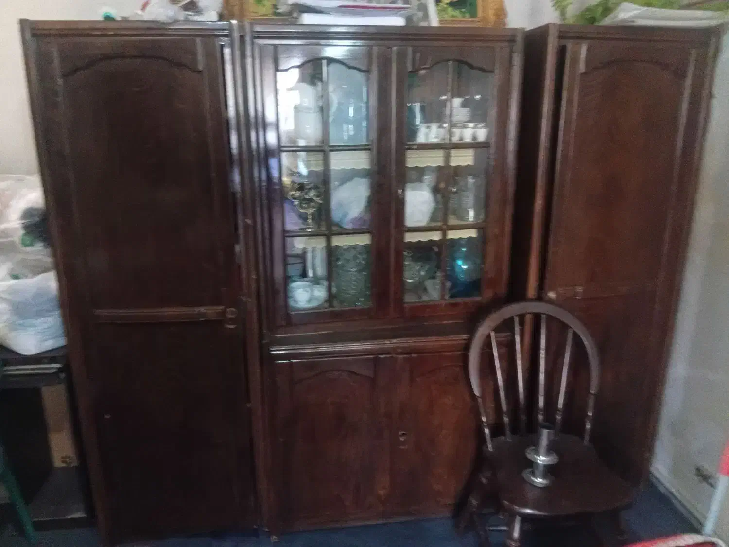 دوعدراورچوبی وکمد سه تکه قدیمی|جاکفشی، کمد، دراور|فردیس, سرحد آباد|دیوار