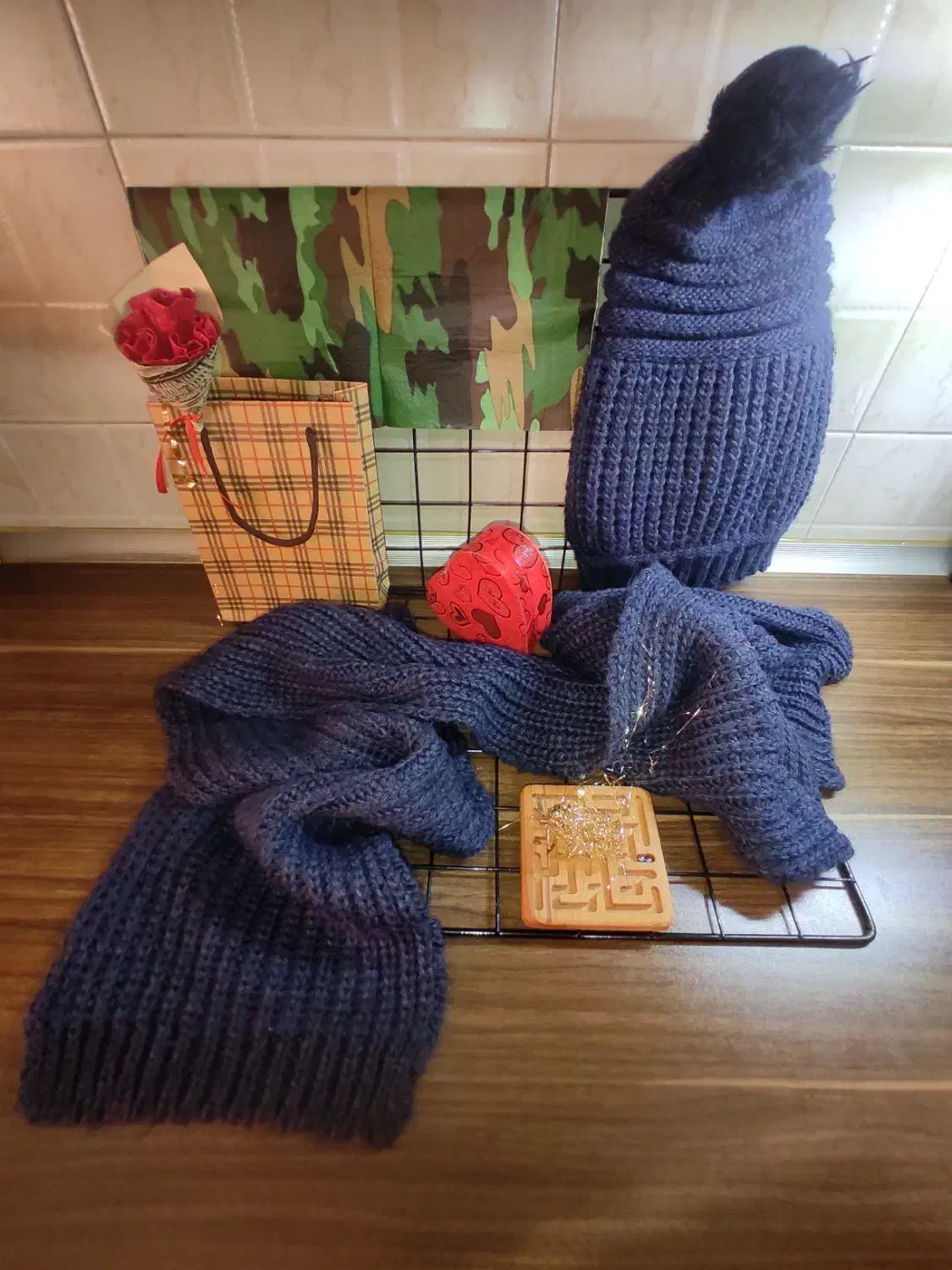 شال گردن و کلاه بافت|لباس|تهران, سعادت‌آباد|دیوار