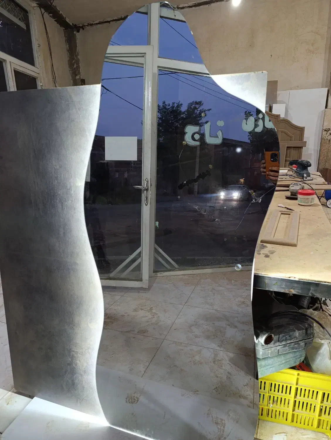 آینه دفرمه و قدی|آینه|هشترود, |دیوار