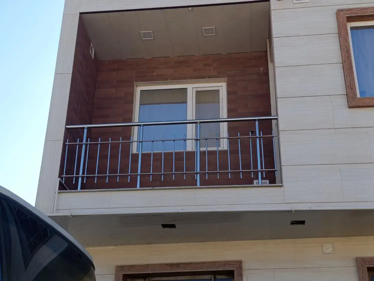 اجرای نرده استیل راه پله.پله گردون،دوجداره|خدمات پیشه و مهارت|ابهر, |دیوار