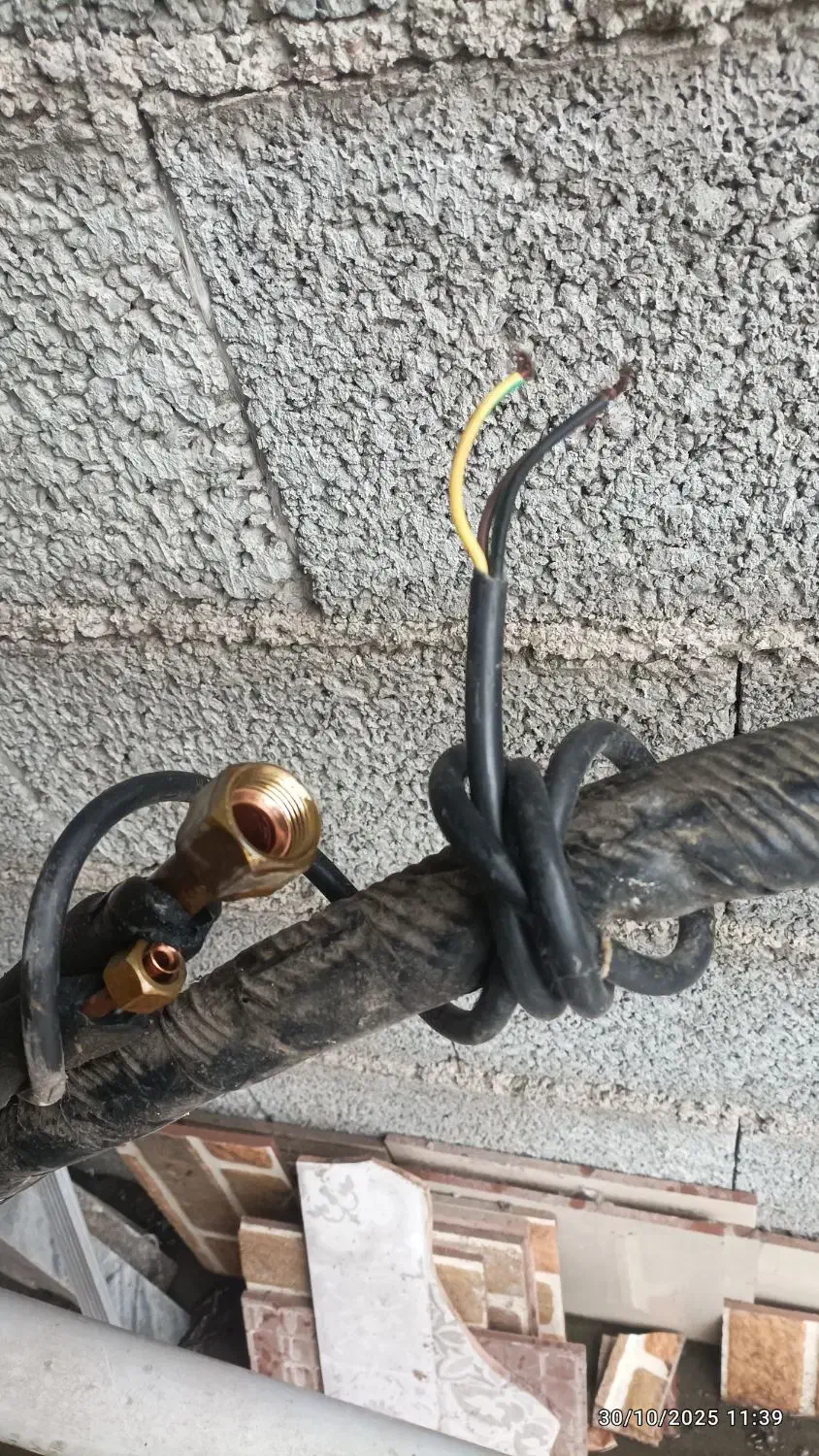 لوله مسی کولر گازی، ریموت کنترل|کولر گازی و فنکوئل|رشت, حومه رشت|دیوار