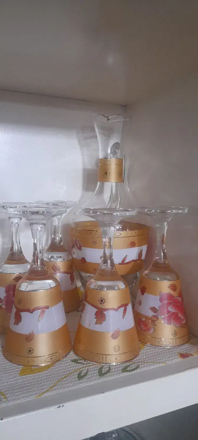 گیلاس خوری...جامیوه۶تا بشقاب  ژاپن اصلی. پاسماوری|ظروف سرو و پذیرایی|بروجرد, |دیوار