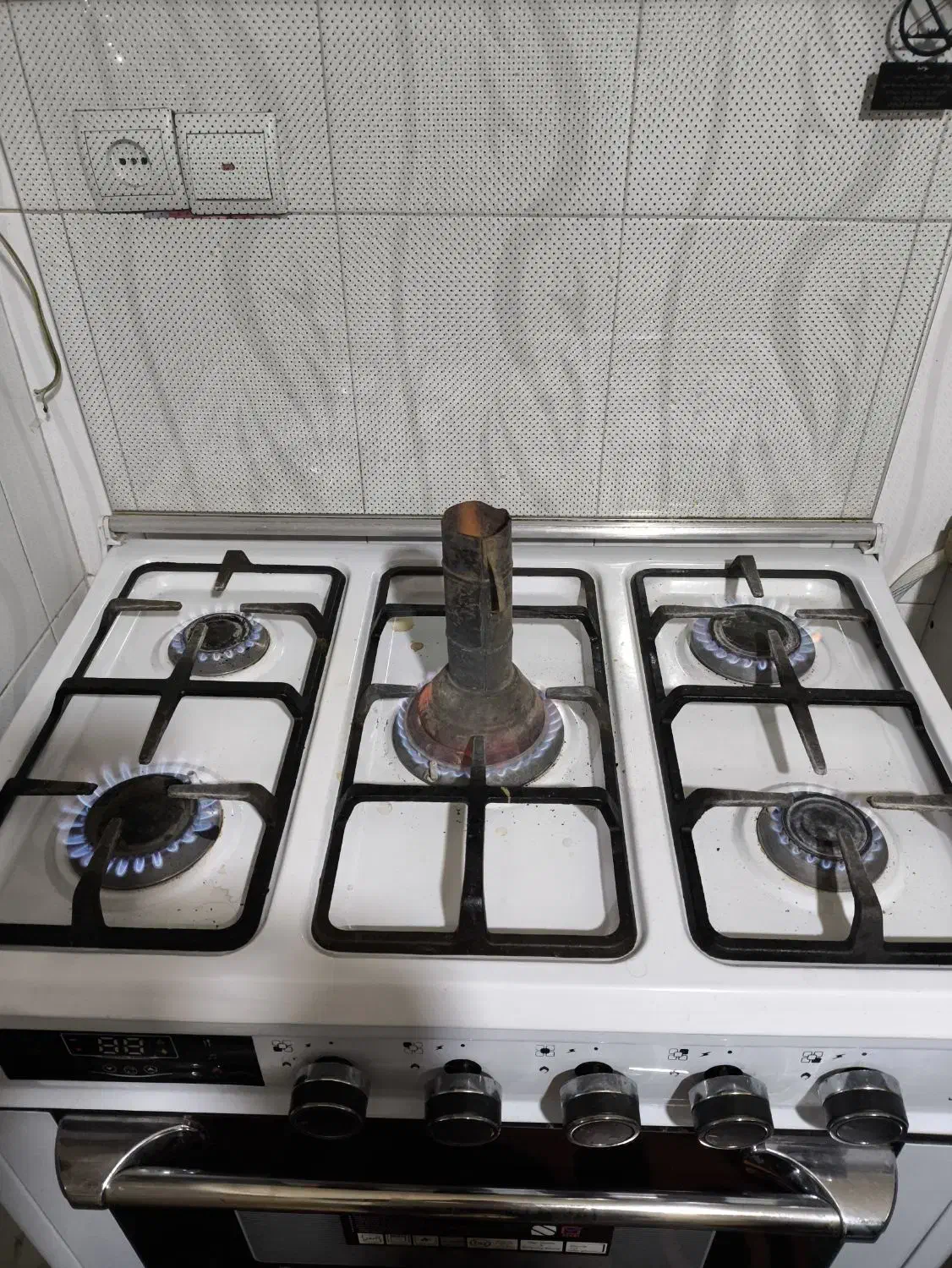 گاز 5شعله طرح فر|اجاق گاز و لوازم برقی پخت‌وپز|نسیم‌شهر, |دیوار