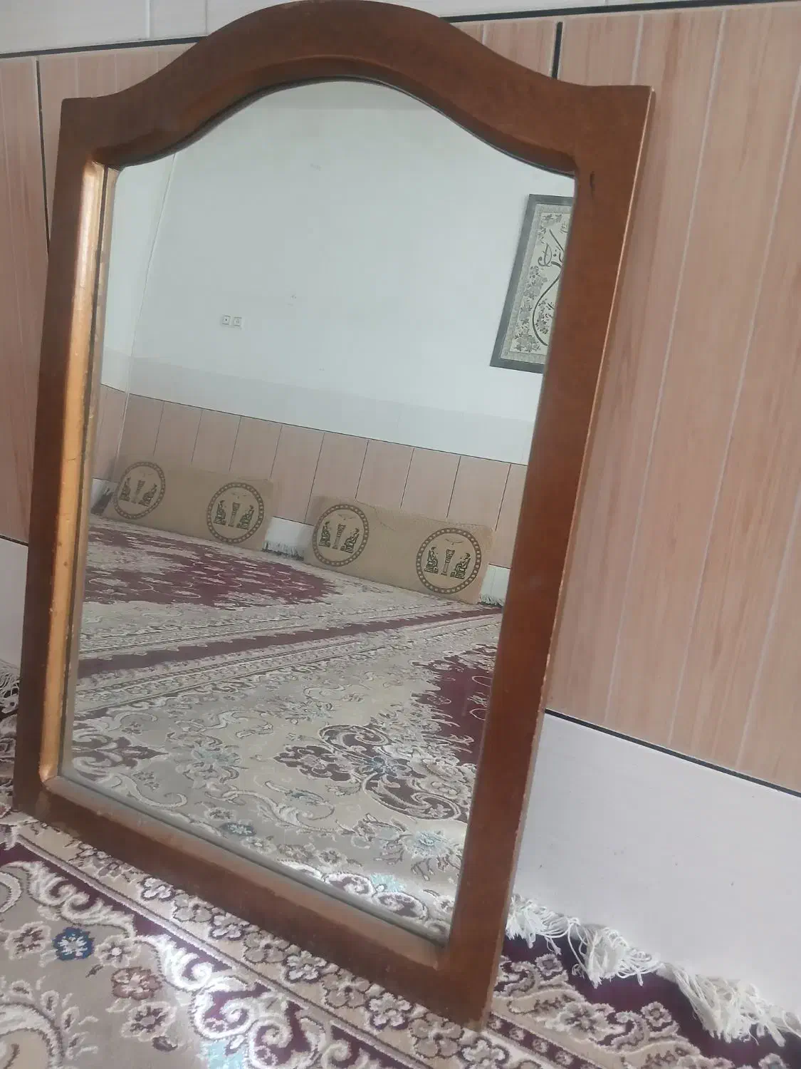 اینه با قاب چوب و قاب آهو|آینه|دورود, |دیوار