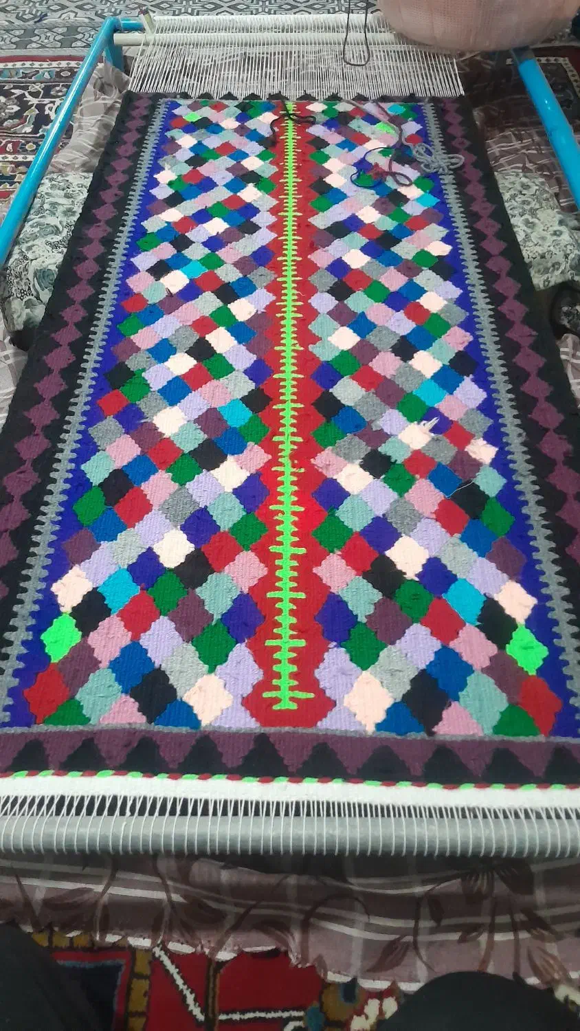 گلیم دستباف|گلیم، جاجیم، گبه|قزوین, |دیوار