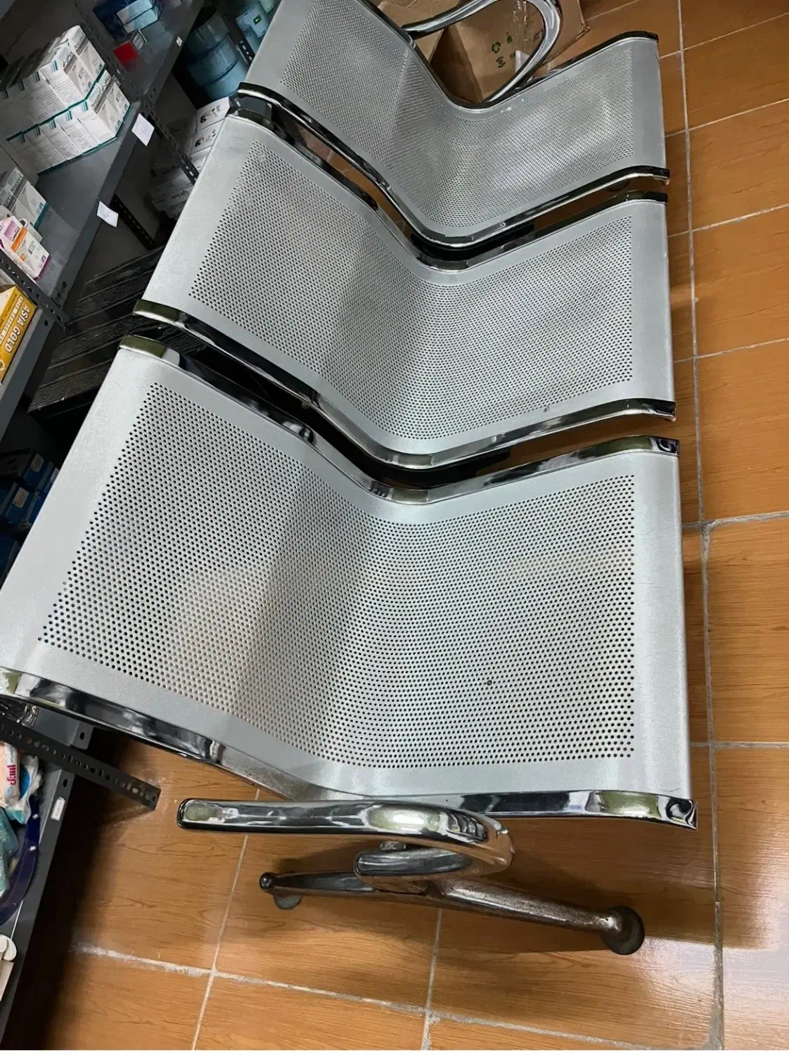 صندلی سه نفره فلزی|صندلی و نیمکت|بهبهان, |دیوار