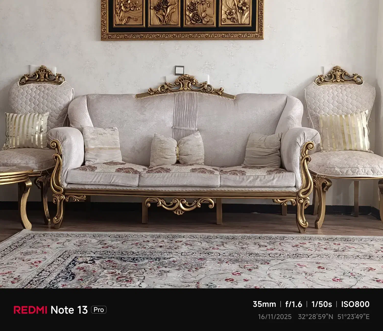 مبلمان در حد نو نه نفره|مبلمان خانگی و میز عسلی|فولادشهر, B4|دیوار