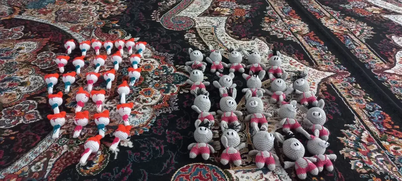 انواع عروسک دست بافت|صنایع دستی و سایر لوازم تزئینی|نورآباد ممسنی, |دیوار