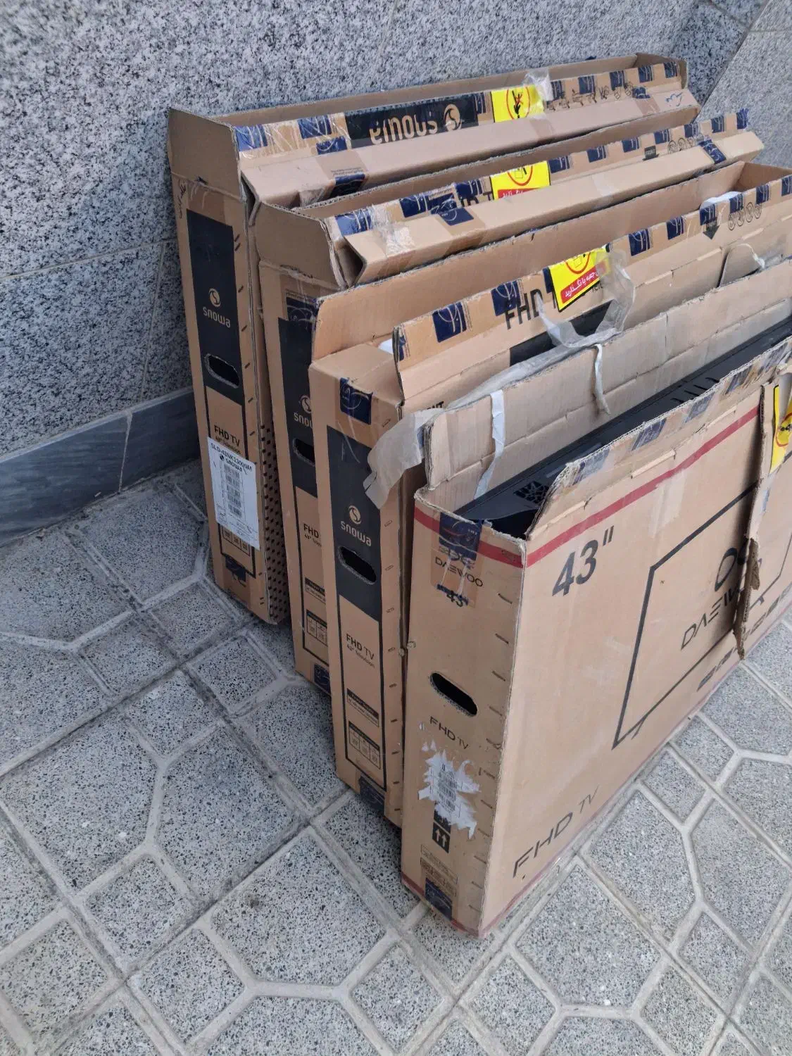 ۴ عدد ال ای دی ۴۳ اینچ اسنوا و دوو|تلویزیون و پروژکتور|نهاوند, |دیوار