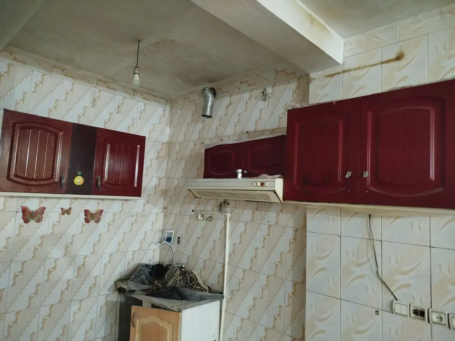 کابینت فلزی و هود|آب‌چکان و نظم‌دهنده ظروف|اهواز, یوسفی|دیوار