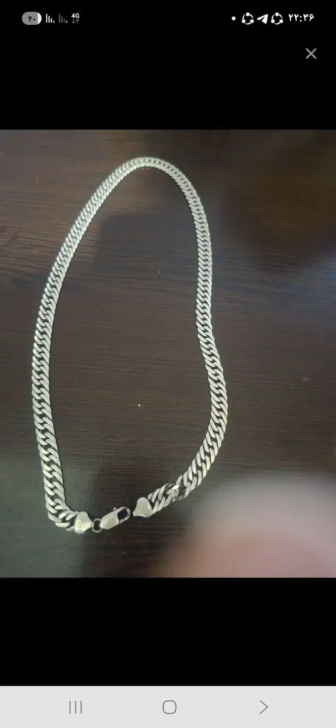 زنجیر نقره کارتیر دوبل ایتالیایی|جواهرات|نسیمشهر, |دیوار