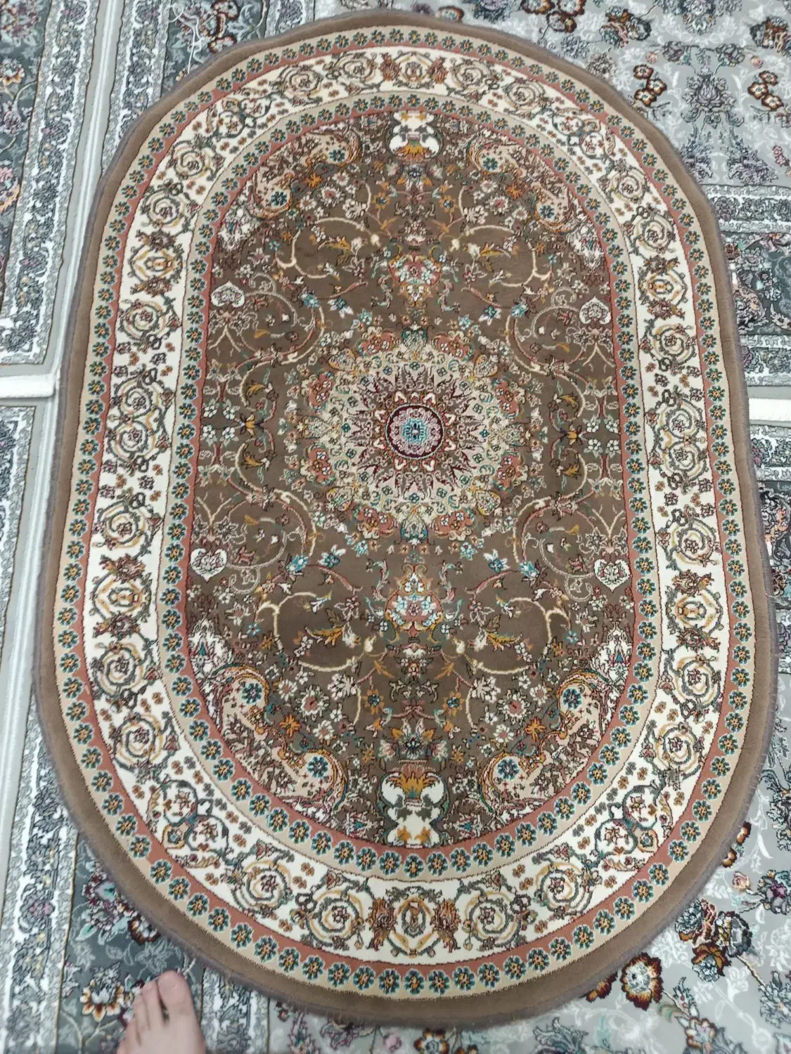 دوعدد قالیچه 700شانه اصل|فرش|مهاباد (آذربایجان غربی), |دیوار