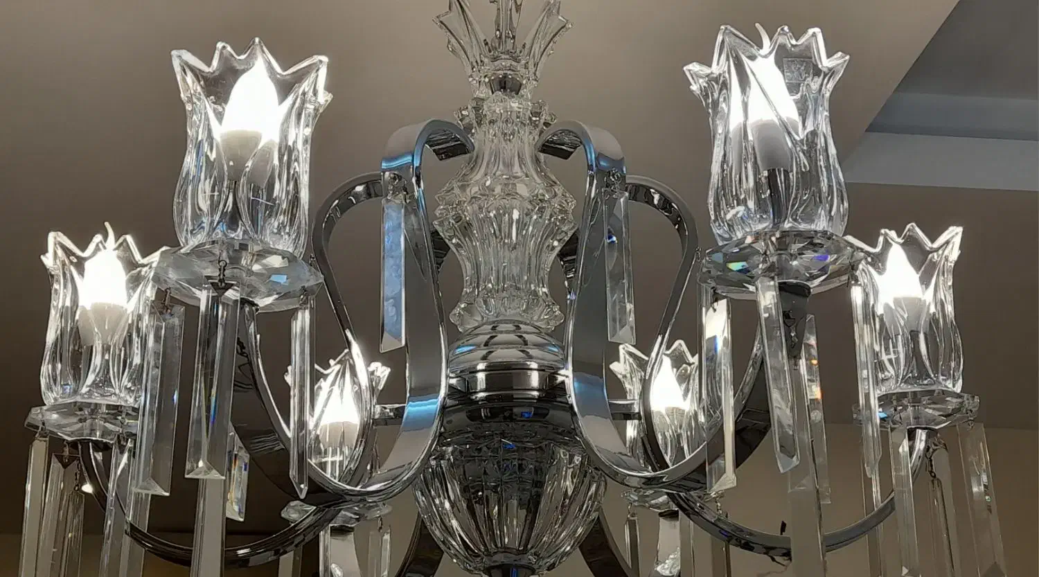 جفت لوستر نقره ای و دیوارکوب مناسب جهیزیه|لوستر و چراغ آویز|تهران, ظفر|دیوار