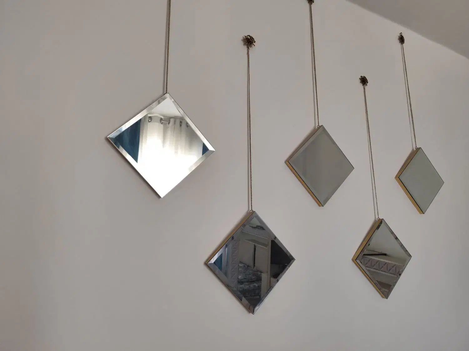 آینه دکوراتیو ۵تکه لوزی|آینه|تویسرکان, |دیوار