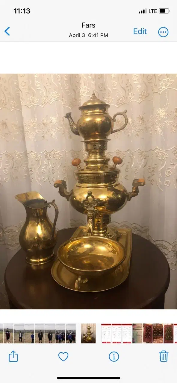 سماور برنجی|سماور، چای‌ساز، قهوه‌ساز|شیراز, شهرک بهشتی|دیوار