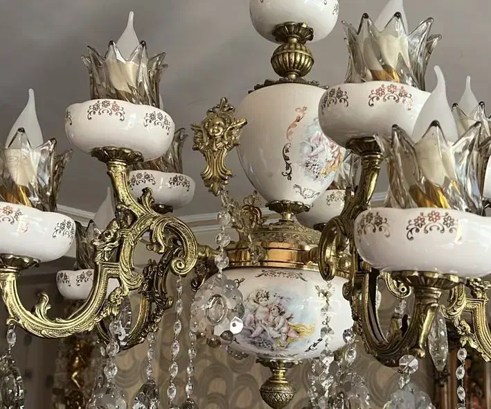 لوستر پذیرایی ۸شعله|لوستر و چراغ آویز|تبریز, |دیوار