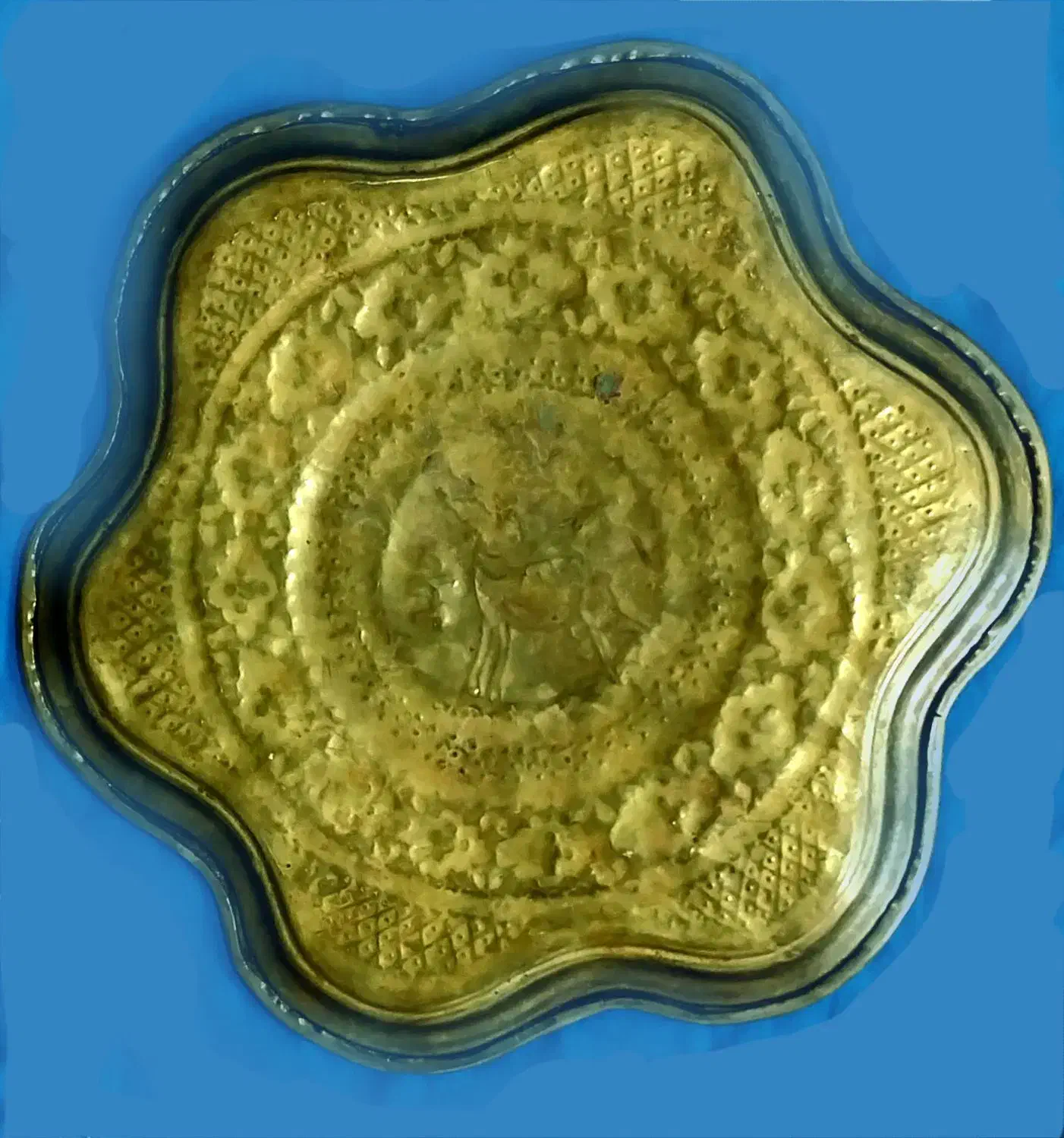 سینی قدیمی کولکسیونی فروش فوری|کلکسیون اشیاء عتیقه|قروه, |دیوار