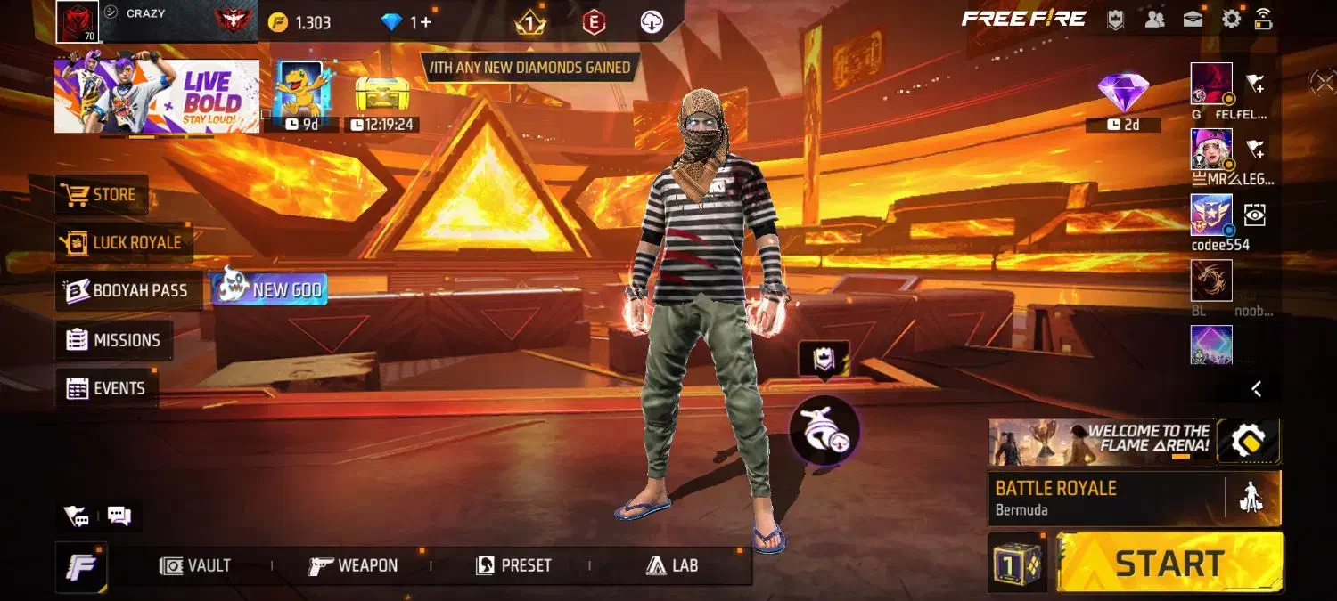 اکانت فری فایر|کنسول، بازی ویدئویی و آنلاین|تهران, پونک|دیوار