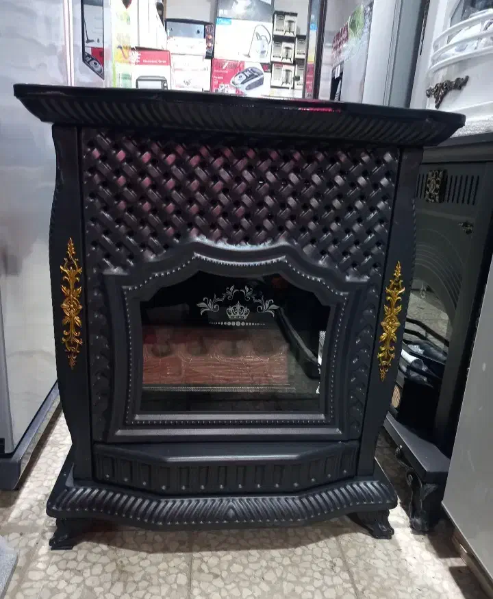 بخاری شومینه مدل سلطنتی پایه دار|بخاری، هیتر، شومینه|قم, علی آباد سعدگان|دیوار