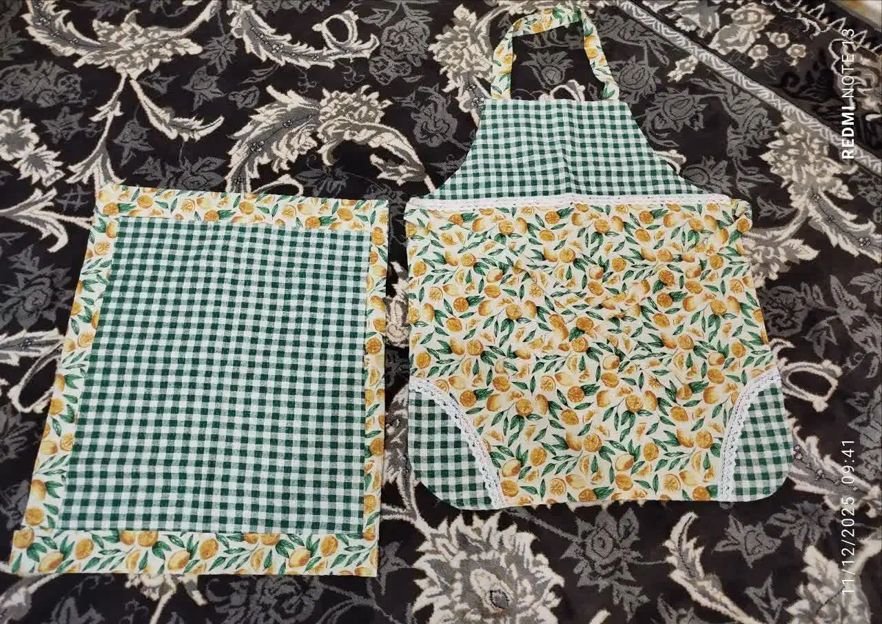 پیشبند فانتزی قیمت تکی|سفره، حوله، دستمال آشپزخانه|قم, چهل درخت|دیوار