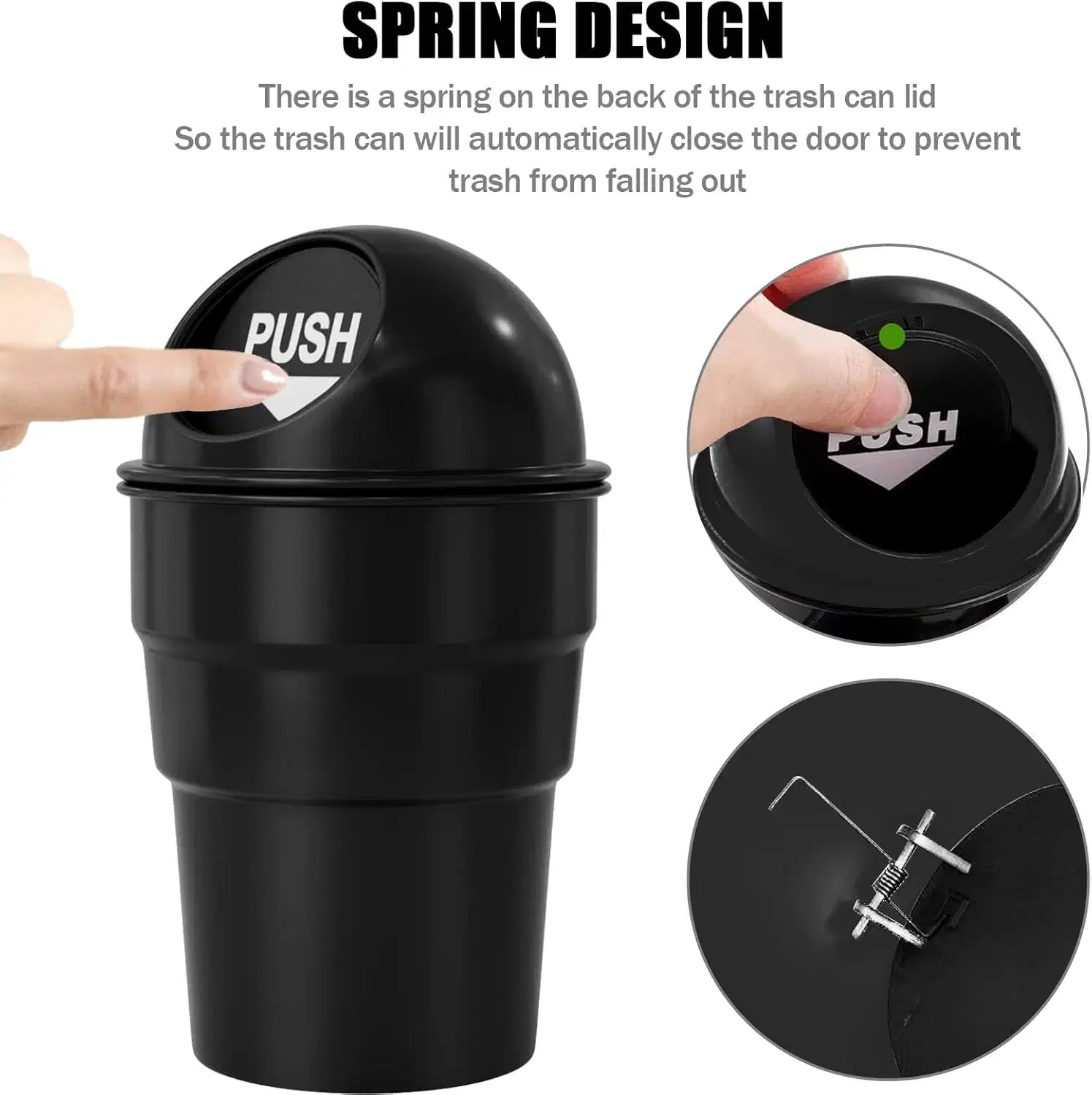 سطل زباله درب دار لیوانی خودرو|قطعات یدکی و لوازم جانبی|تاکستان, |دیوار