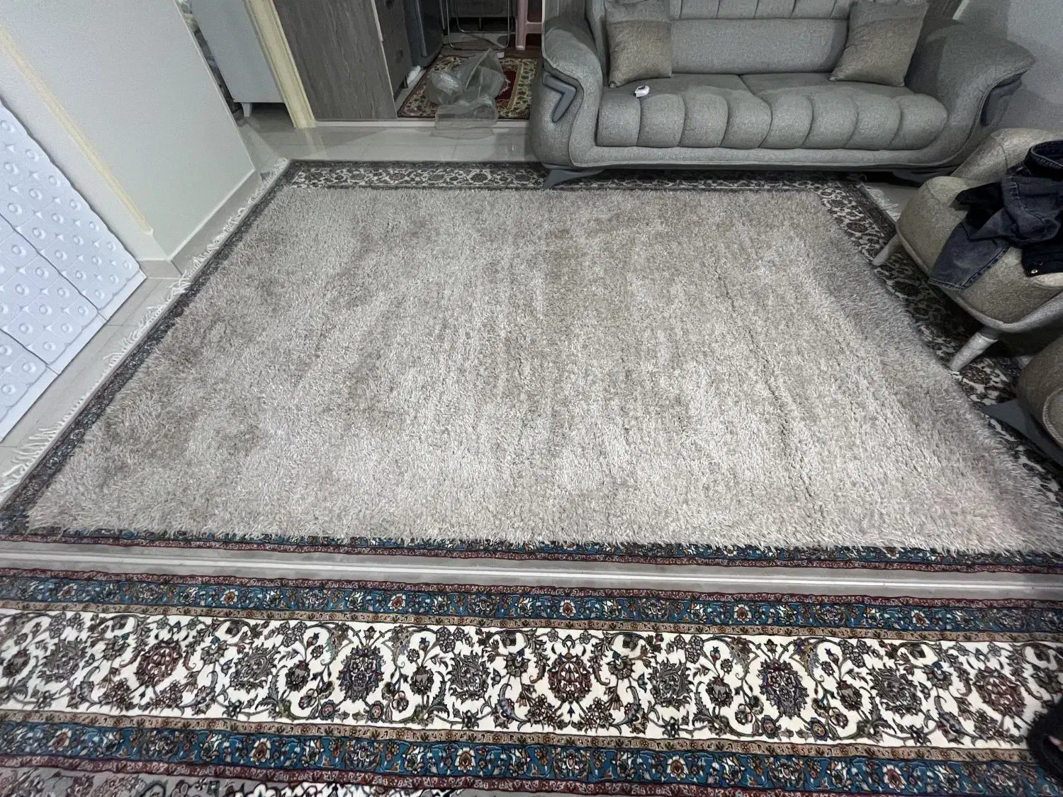 فرش فانتزی نسکافه ای ۶متری|فرش|تهران, قیام|دیوار