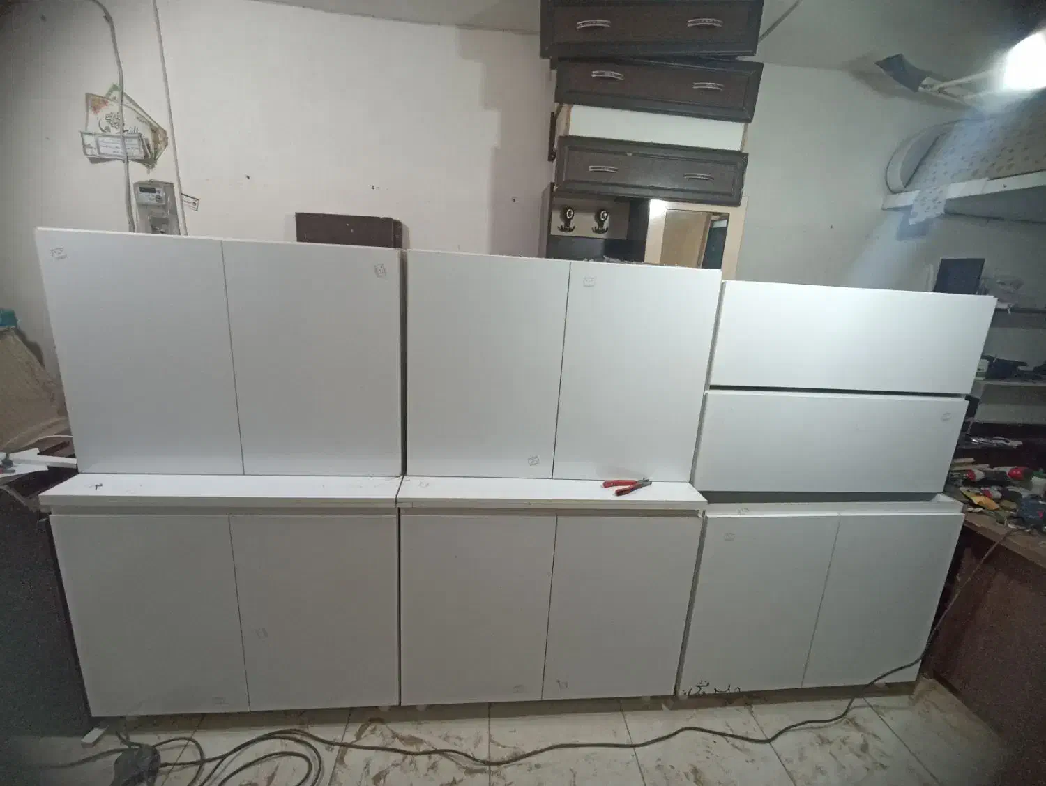 کابینت ملامینه پیش ساخته فقط 12میلیون زیر قیمت|مصالح و تجهیزات ساختمان|تایباد, |دیوار