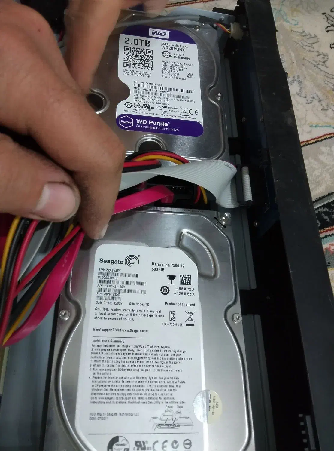 هارد 2ترا دی وی ار|قطعات و لوازم جانبی رایانه|نسیم‌شهر, |دیوار