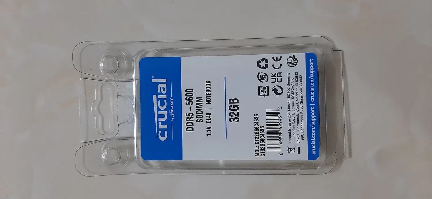 رم لپ تاپ ddr5 32g|قطعات و لوازم جانبی رایانه|تهران, سبلان (لشگر)|دیوار