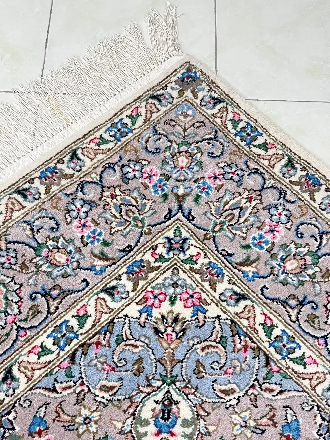 جفت فرش۶متری اردکان گل ابریشم در حدنو زیر پا نرفته|فرش|اصفهان, نقش جهان|دیوار