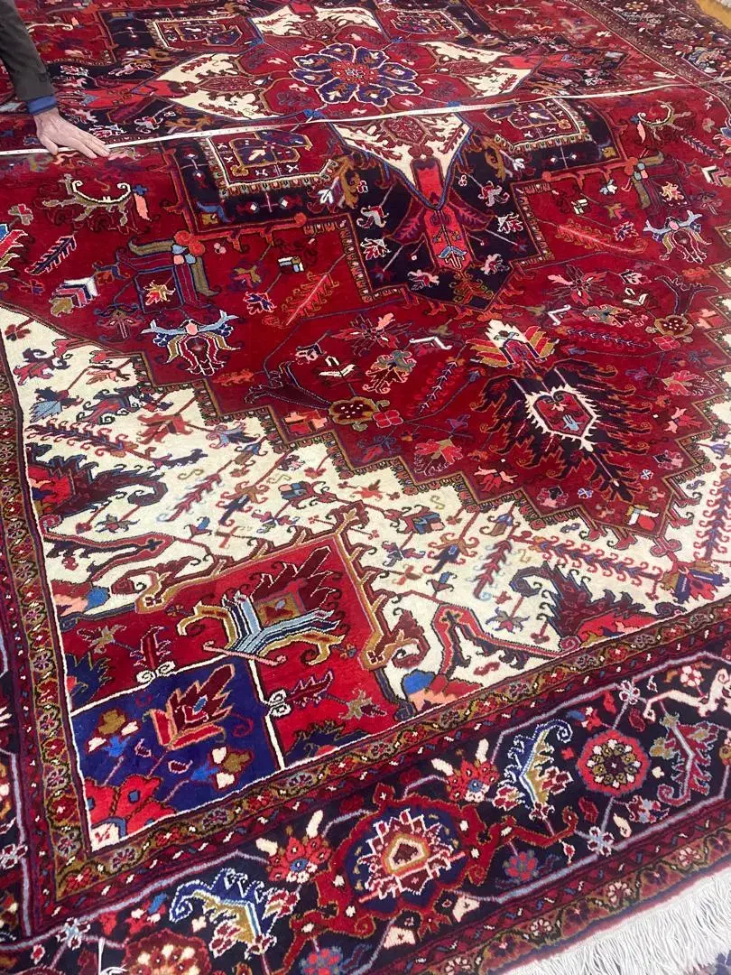 فرش هریس ۱۷ متری کارکرده در حد نو|فرش|صوفیان, |دیوار