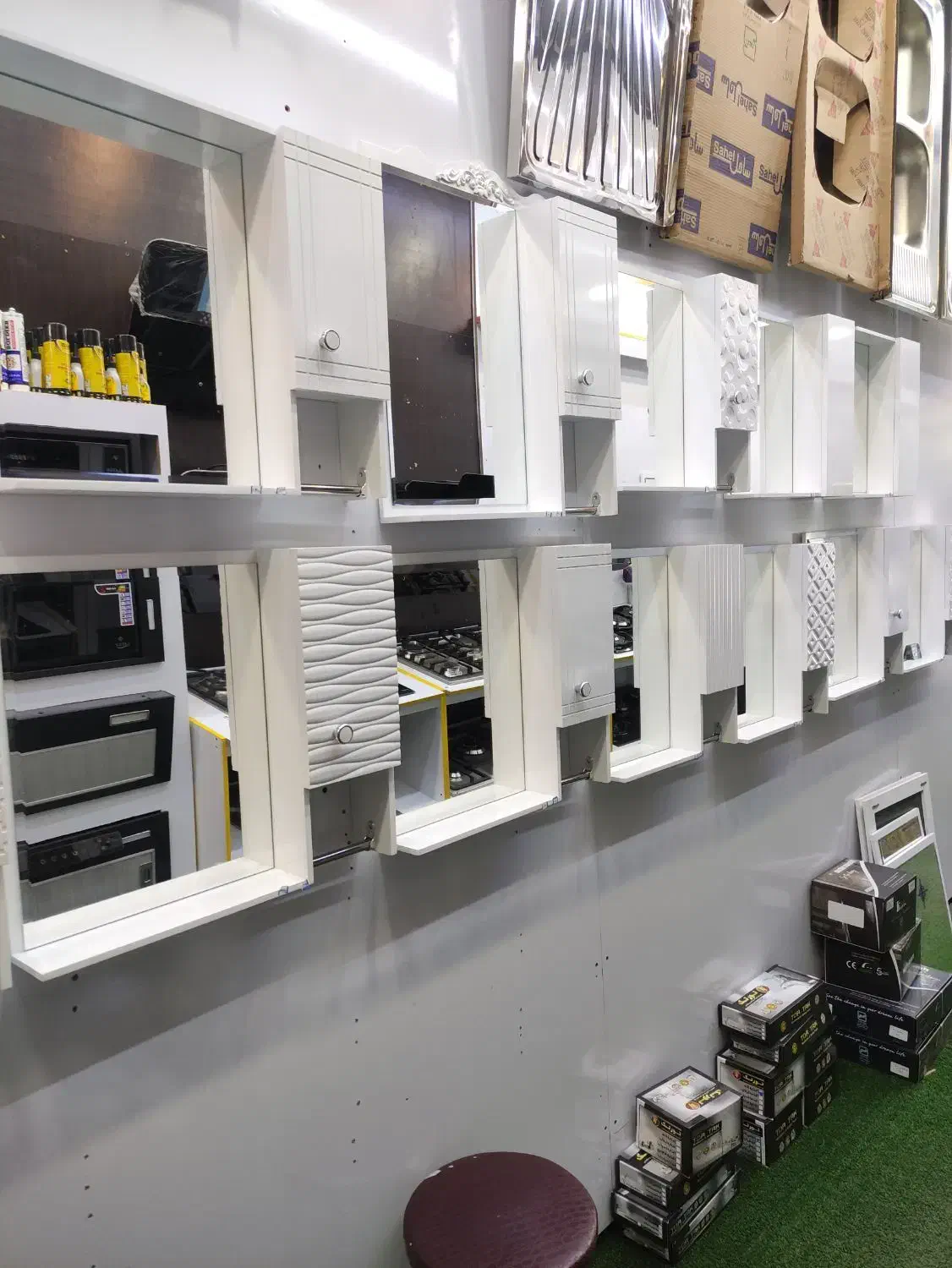 آیینه باکس پی وی سی ضد آب|آینه|دزفول, |دیوار