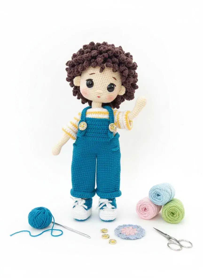 عروسک پسر موفرفری|صنایع دستی و سایر لوازم تزئینی|جهرم, |دیوار