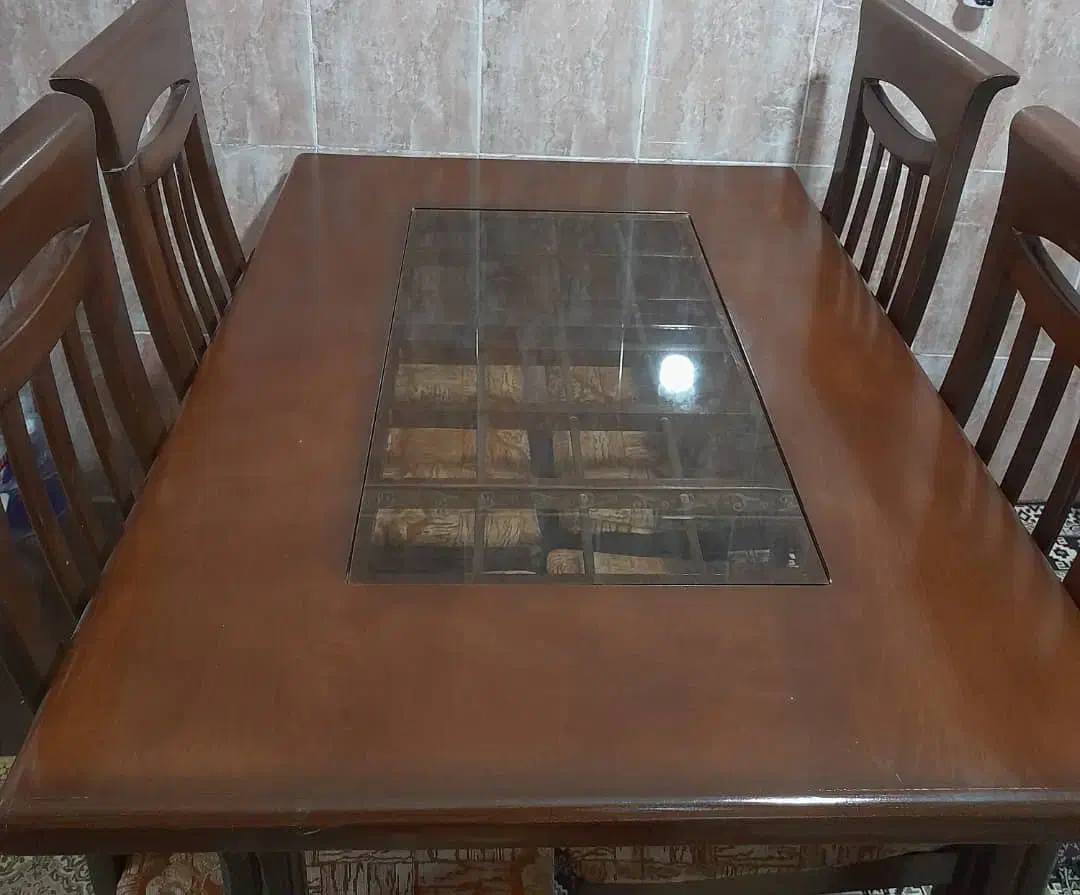 میز وصندلی غذاخوری۴نفره|میز و صندلی غذاخوری|گلستان (تهران), |دیوار